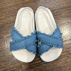 Janie & Jack Demin Sling Back Sandals